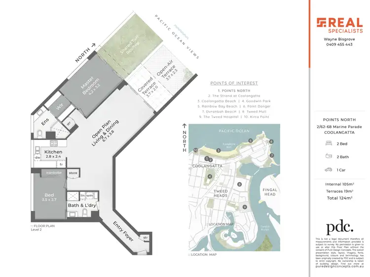 Floorplan of Homely unit listing, 2/62-68 Marine Parade, Coolangatta QLD 4225