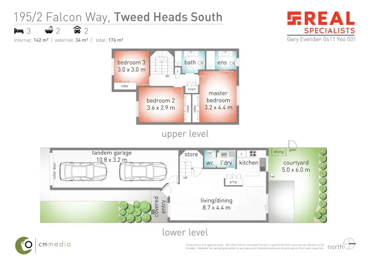 Floorplan of Homely townhouse listing, 195/2 Falcon Way, Tweed Heads South NSW 2486