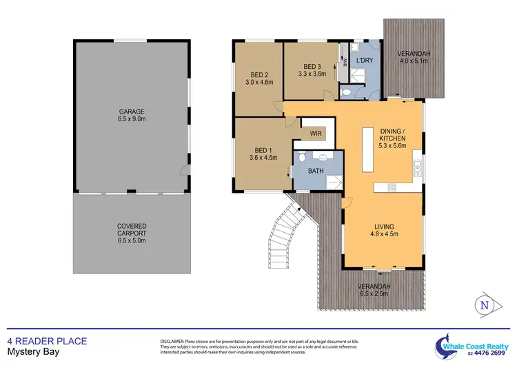 Floorplan of Homely house listing, 4 Reader Place, Mystery Bay NSW 2546