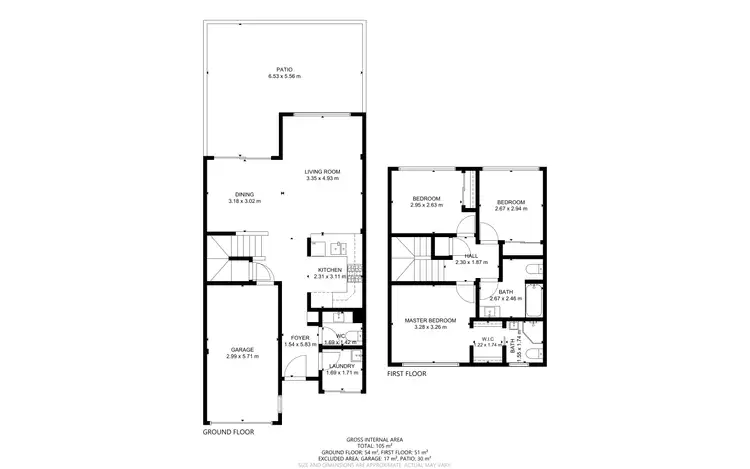 Floorplan of Homely townhouse listing, 8/64 Gordon Avenue, Newtown QLD 4350