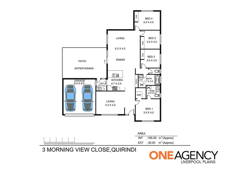 Floorplan of Homely house listing, 3 Morning View Close, Quirindi NSW 2343