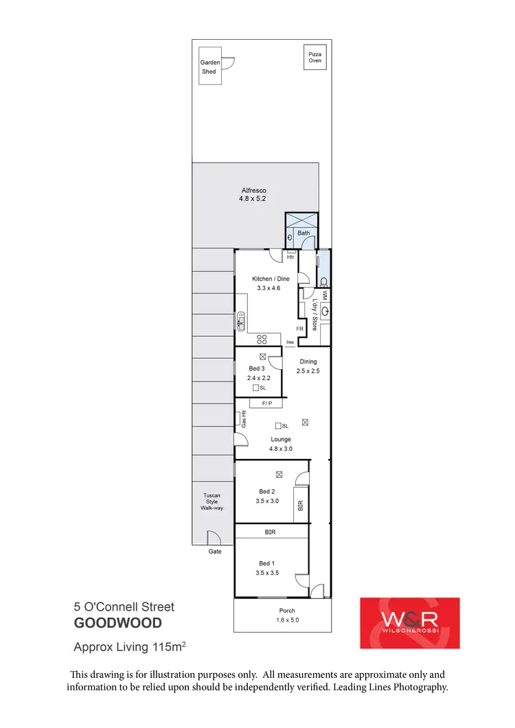 Floorplan of Homely house listing, 5 O'Connell Street, Goodwood SA 5034