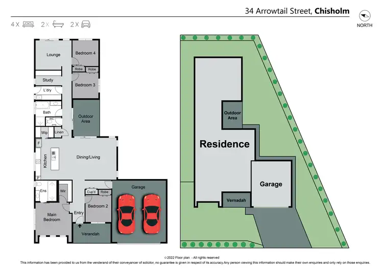 Floorplan of Homely house listing, 34 Arrowtail Street, Chisholm NSW 2322