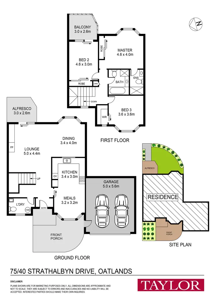 Floorplan of Homely townhouse listing, 75/40 Strathalbyn Drive, Oatlands NSW 2117