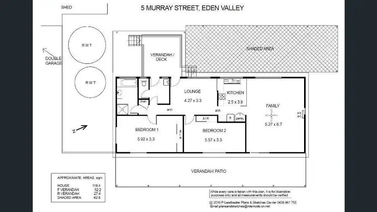 Floorplan of Homely house listing, 5 Murray Street, Eden Valley SA 5235