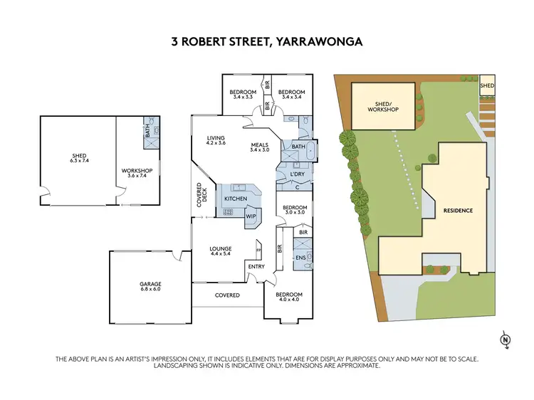 Floorplan of Homely house listing, 3 Robert Street, Yarrawonga VIC 3730