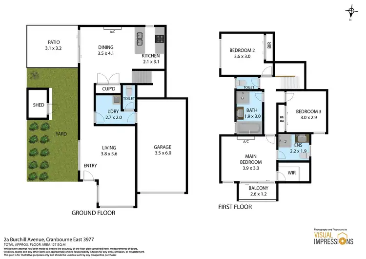 Floorplan of Homely townhouse listing, 2a Burchill Avenue, Cranbourne East VIC 3977