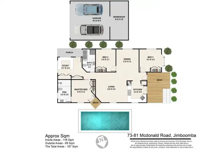 Floorplan of Homely house listing, 73 McDonald Road, Jimboomba QLD 4280