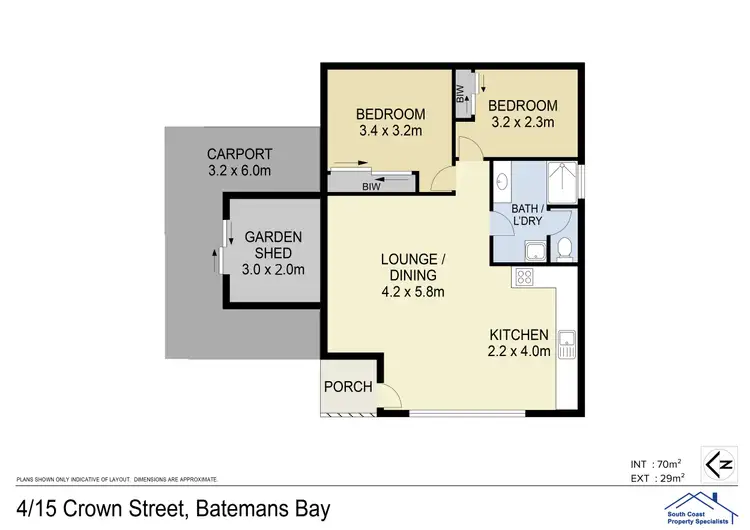 Floorplan of Homely townhouse listing, 4/15 Crown Street, Batemans Bay NSW 2536