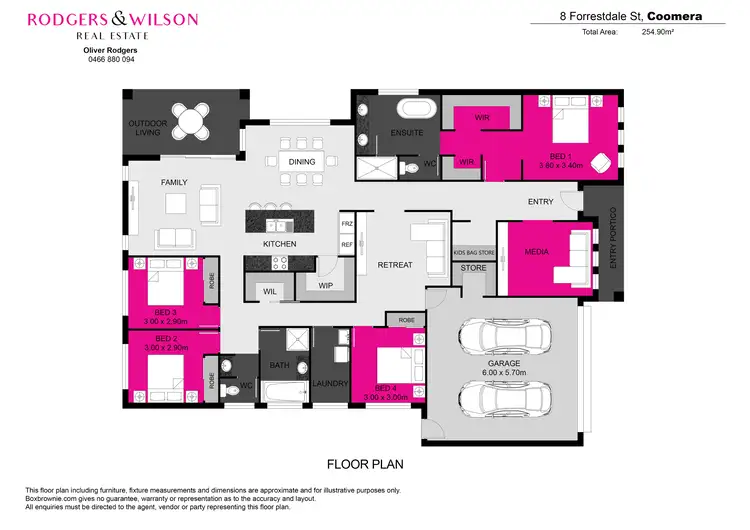 Floorplan of Homely house listing, 8 Forrestdale Street, Coomera QLD 4209