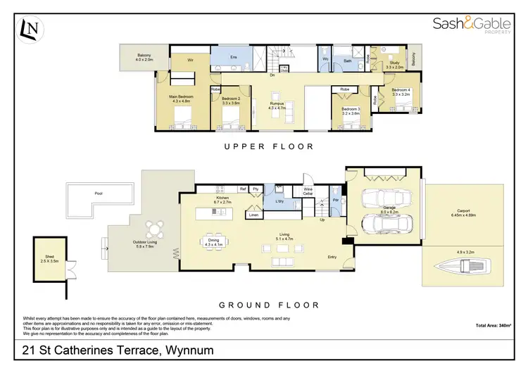 Floorplan of Homely house listing, 21 St Catherines Terrace, Wynnum QLD 4178