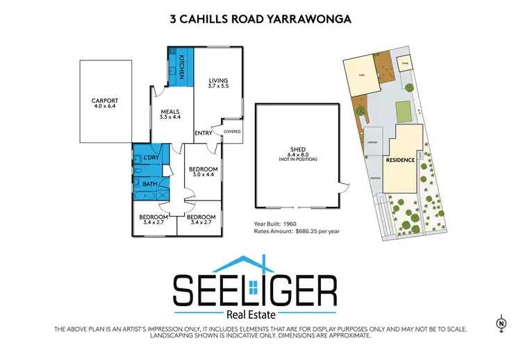 Floorplan of Homely house listing, 3 Cahill Court, Yarrawonga VIC 3730