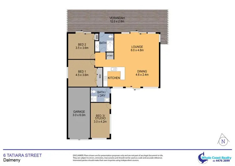 Floorplan of Homely house listing, 6 Tatiara Street, Dalmeny NSW 2546