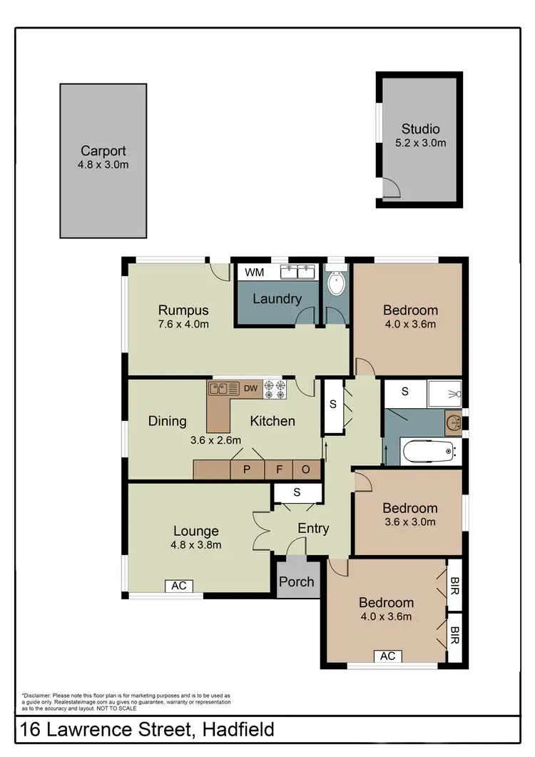 Floorplan of Homely house listing, 16 Lawrence Street, Hadfield VIC 3046