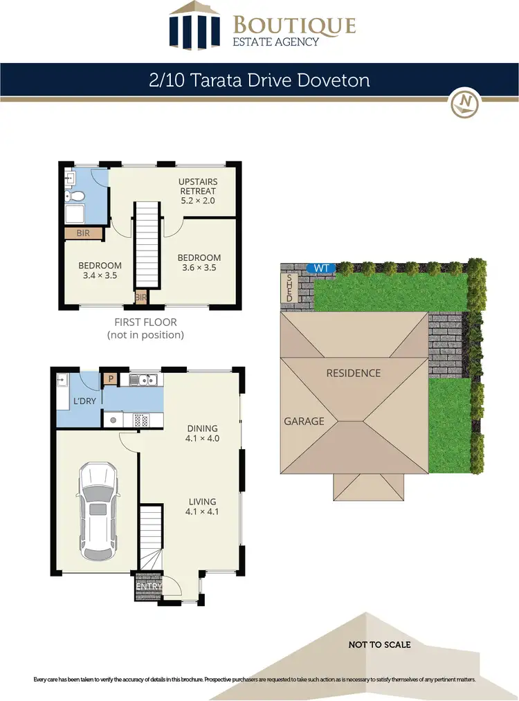 Floorplan of Homely townhouse listing, 2/10 Tarata Drive, Doveton VIC 3177