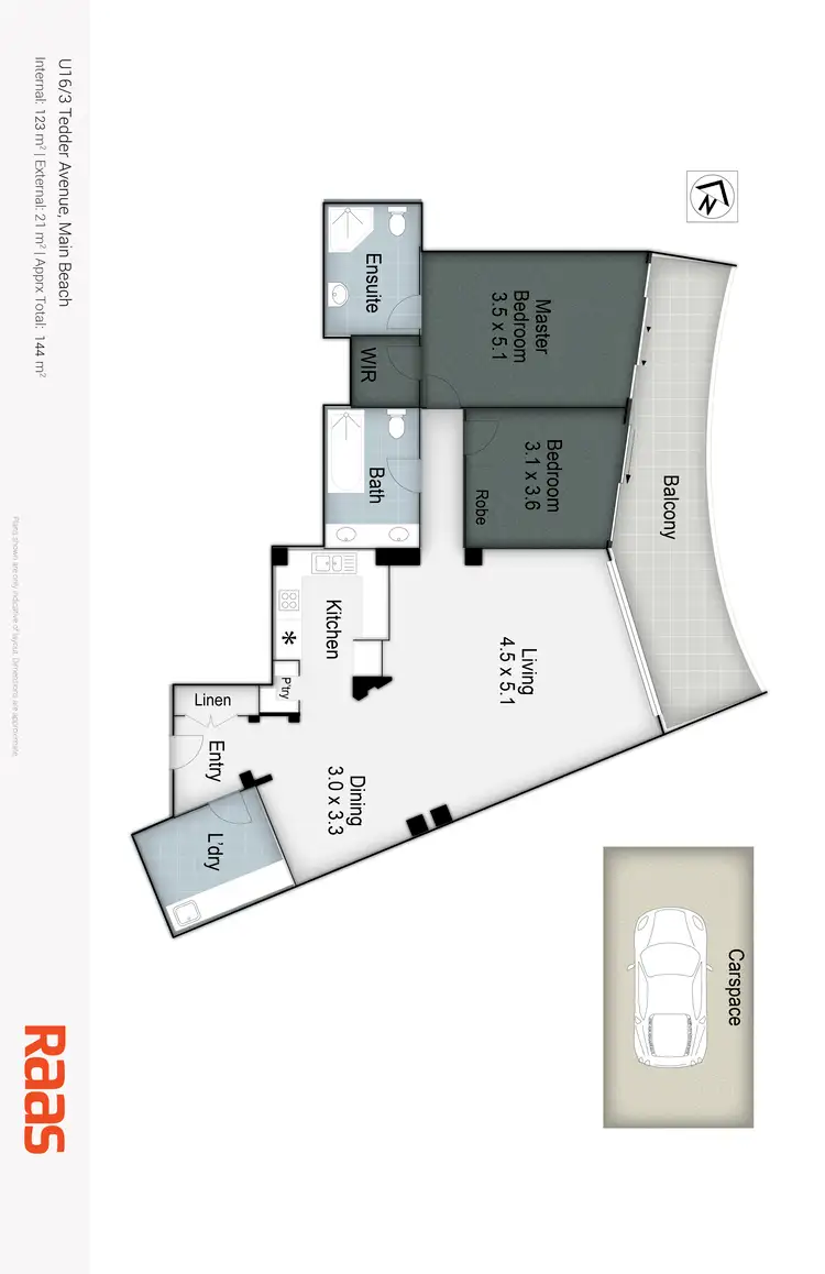 Floorplan of Homely apartment listing, 16/3 Tedder Avenue, Main Beach QLD 4217