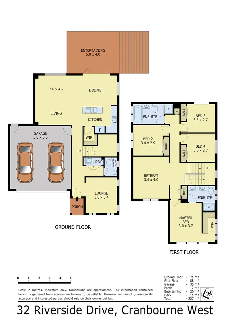 Floorplan of Homely house listing, 32 Riverside Drive, Cranbourne West VIC 3977
