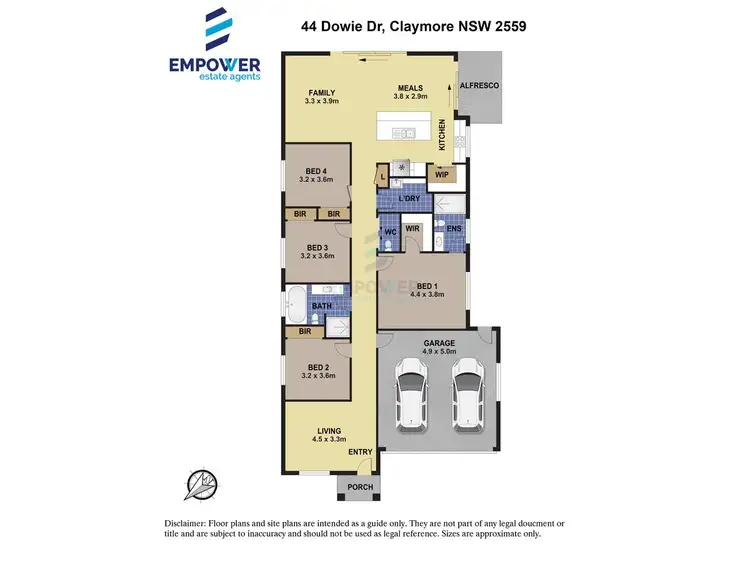 Floorplan of Homely house listing, 44 Dowie Drive, Claymore NSW 2559
