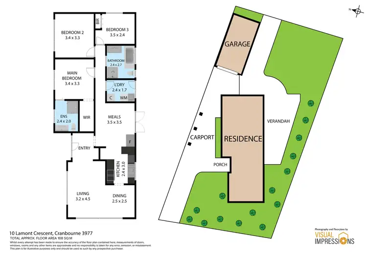 Floorplan of Homely house listing, 10 Lamont Crescent, Cranbourne VIC 3977