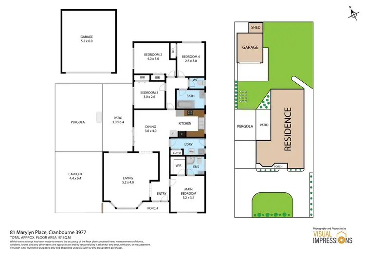 Floorplan of Homely house listing, 81 Marylyn Place, Cranbourne VIC 3977