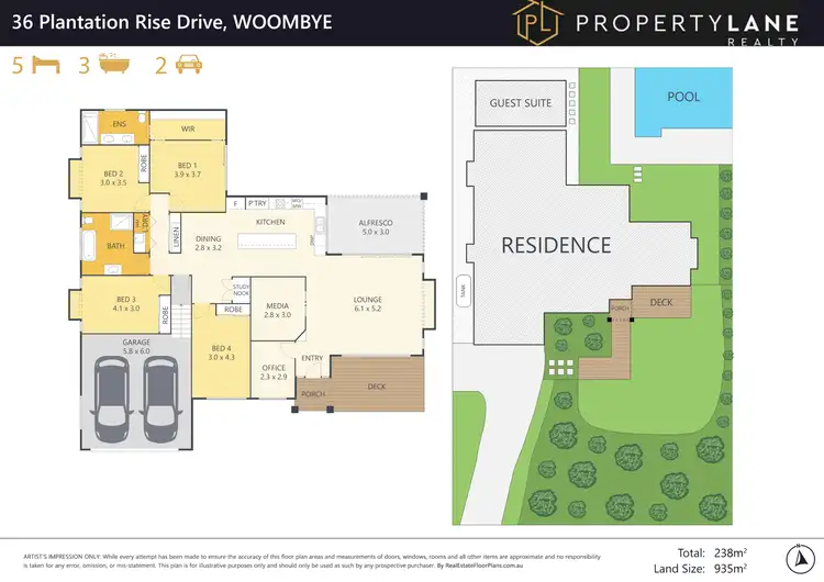 Floorplan of Homely house listing, 36 PLANTATION RISE DRIVE, Woombye QLD 4559