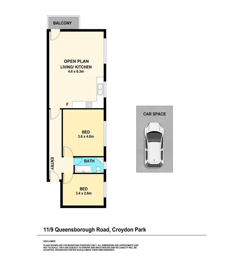 Floorplan of Homely apartment listing, 11/9 Queensborough Road, Croydon Park NSW 2133
