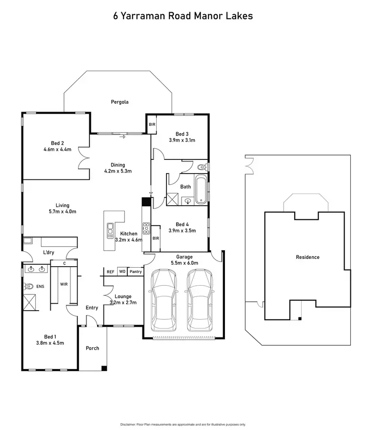Floorplan of Homely house listing, 6 Yarraman Road, Manor Lakes VIC 3024