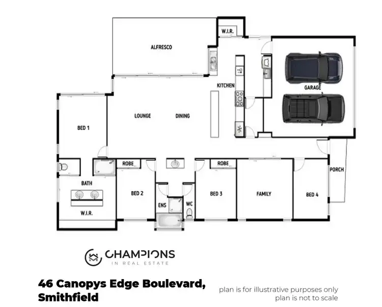 Floorplan of Homely house listing, 46 Canopys Edge Boulevard, Smithfield QLD 4878