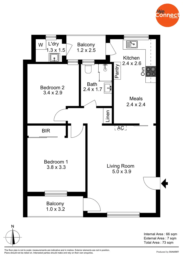 Floorplan of Homely unit listing, 6/6 Hale Street, Everard Park SA 5035