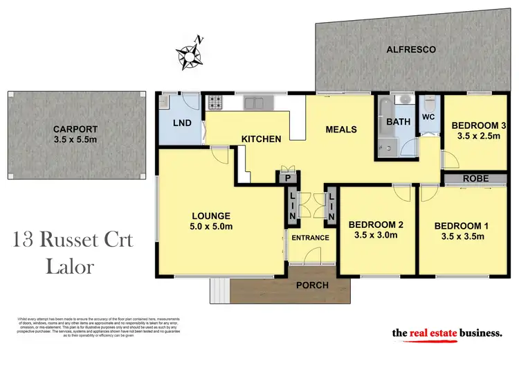 Floorplan of Homely house listing, 13 Russet Court, Lalor VIC 3075
