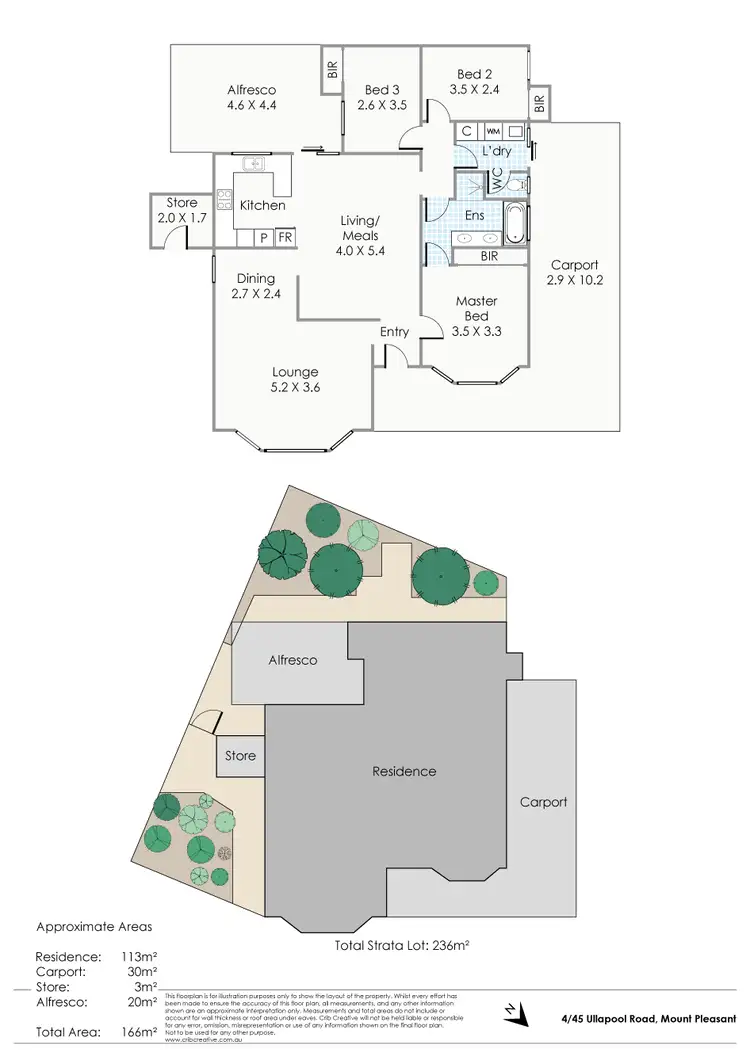 Floorplan of Homely villa listing, 4/45 Ullapool Road, Mount Pleasant WA 6153