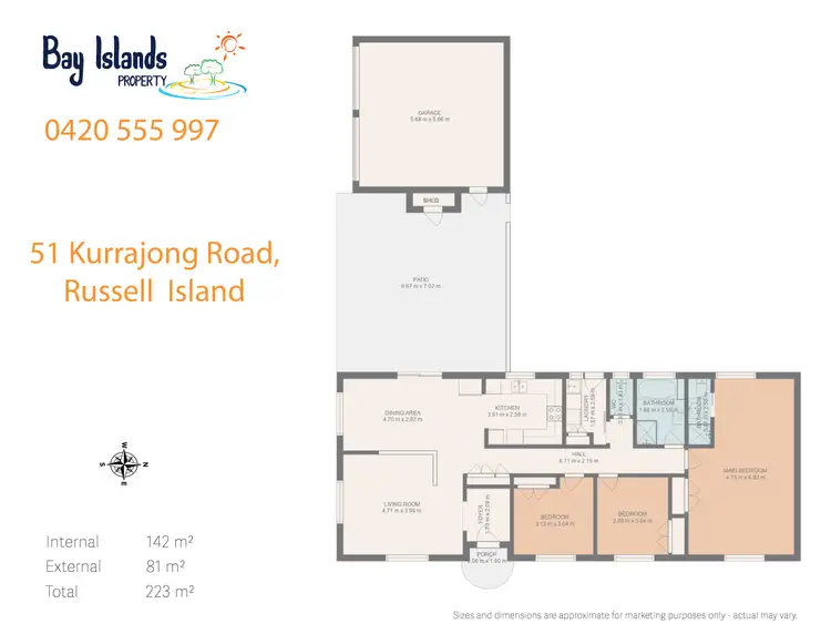 Floorplan of Homely house listing, 51 Kurrajong Road, Russell Island QLD 4184