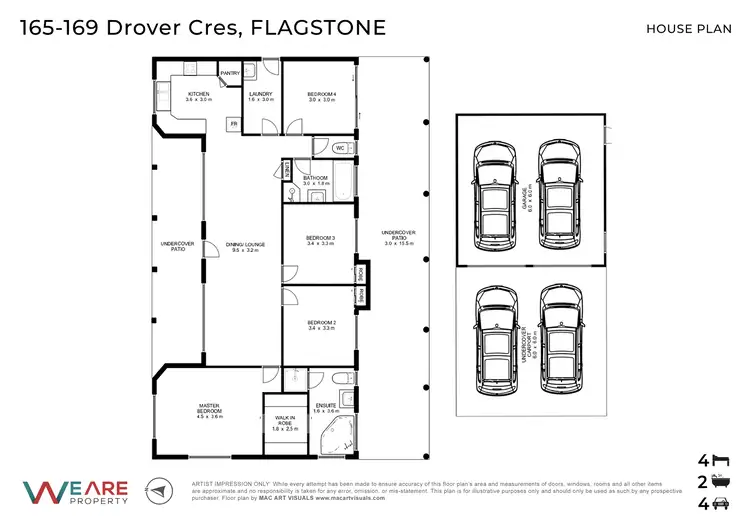 Floorplan of Homely house listing, 165 Drover Crescent, Flagstone QLD 4280