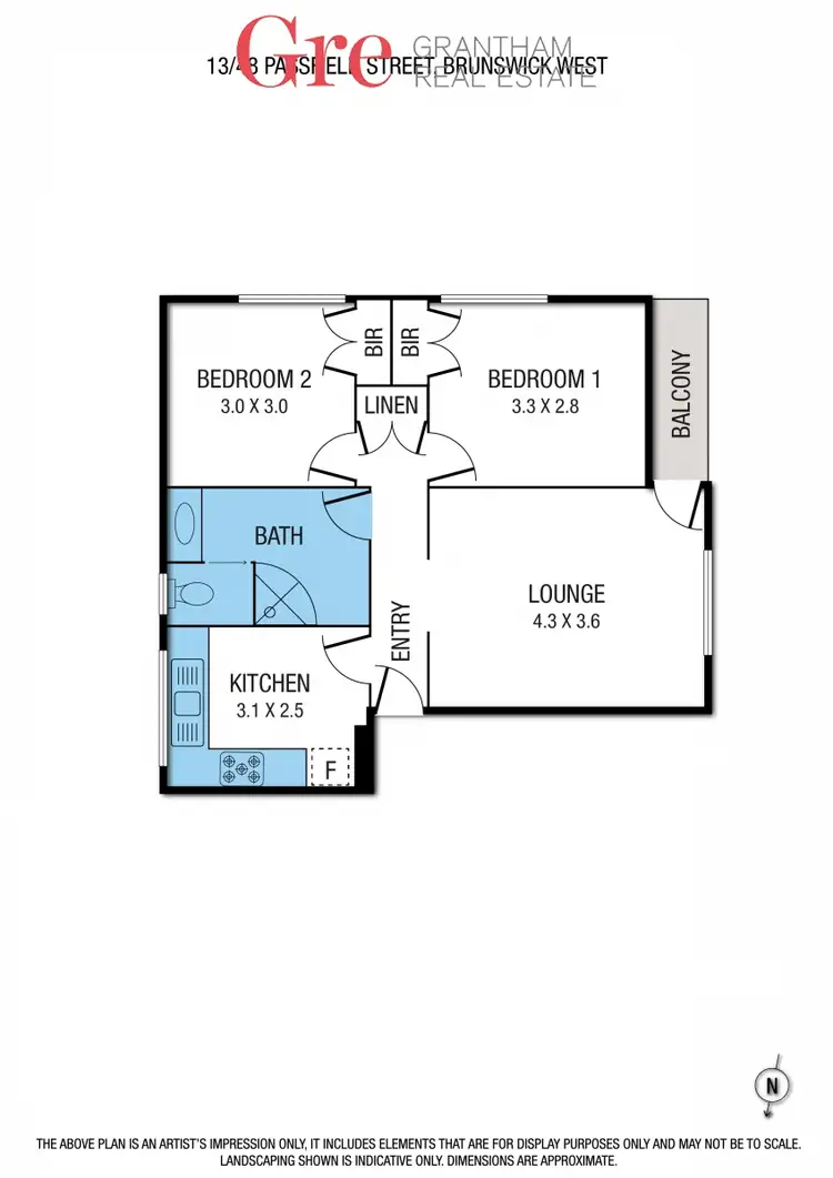 Floorplan of Homely apartment listing, 13/48 Passfield Street, Brunswick West VIC 3055