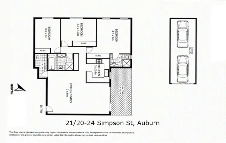 Floorplan of Homely apartment listing, 21/20-24 Simpson Street, Auburn NSW 2144
