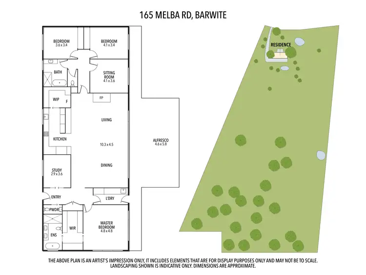 Floorplan of Homely rural property listing, 165 Melba Road, Barwite VIC 3722