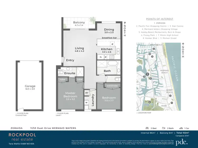 Floorplan of Homely unit listing, 11/53 Duet Drive, Mermaid Waters QLD 4218