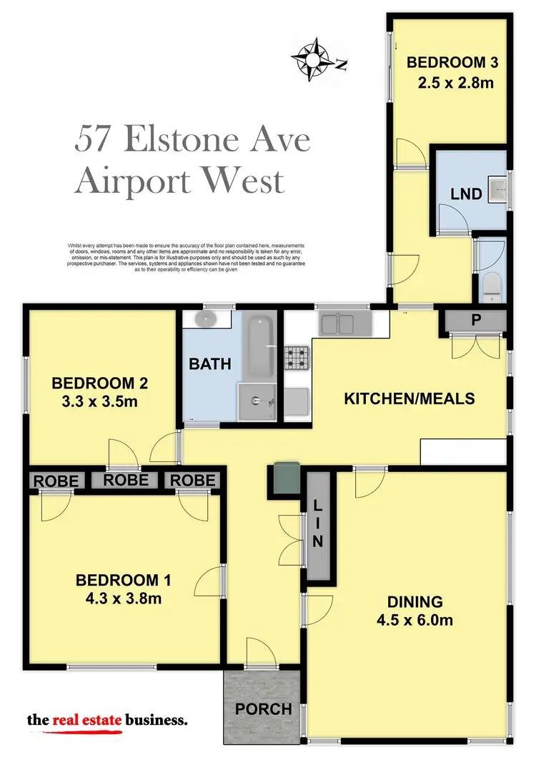 Floorplan of Homely house listing, 57 Elstone Avenue, Airport West VIC 3042