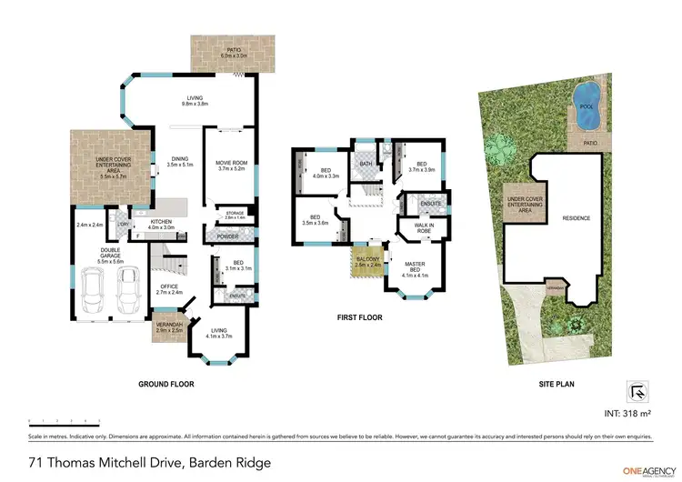 Floorplan of Homely house listing, 71 Thomas Mitchell Drive, Barden Ridge NSW 2234
