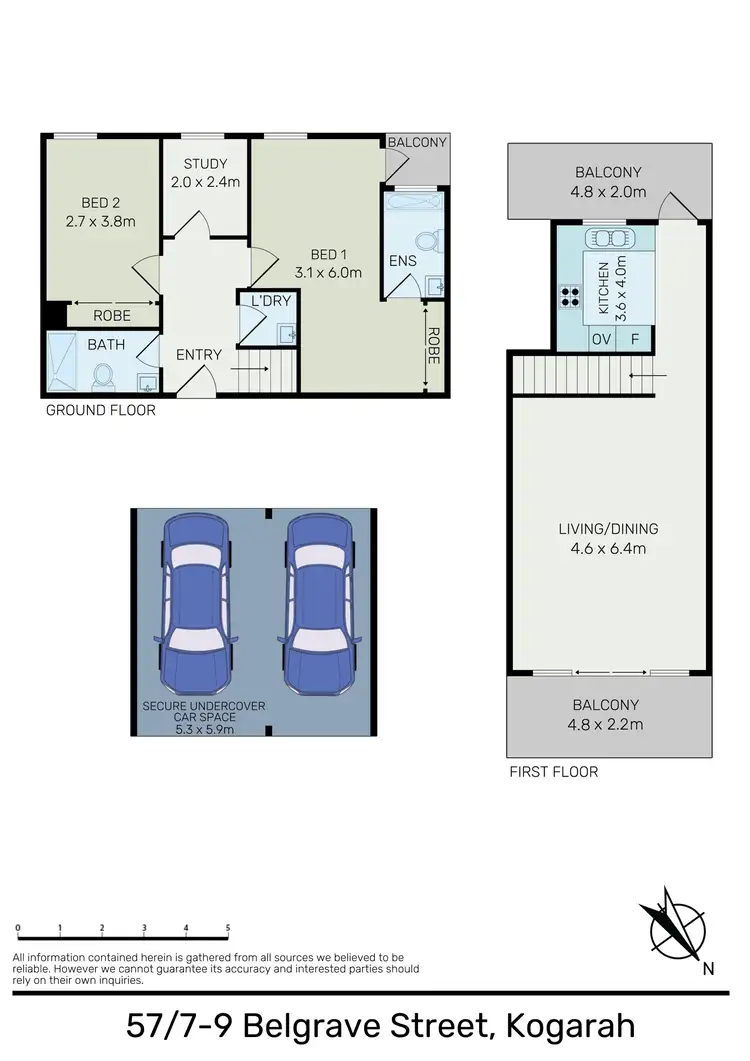 Floorplan of Homely apartment listing, 57/7-9 Belgrave Street, Kogarah NSW 2217