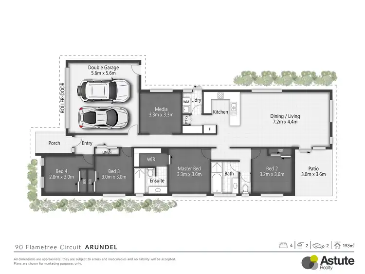 Floorplan of Homely house listing, 90 Flametree Circuit, Arundel QLD 4214