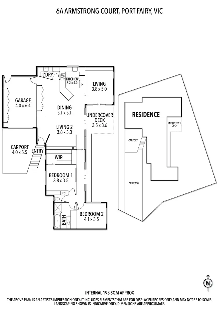 Floorplan of Homely house listing, 6A Armstrong Court, Port Fairy VIC 3284