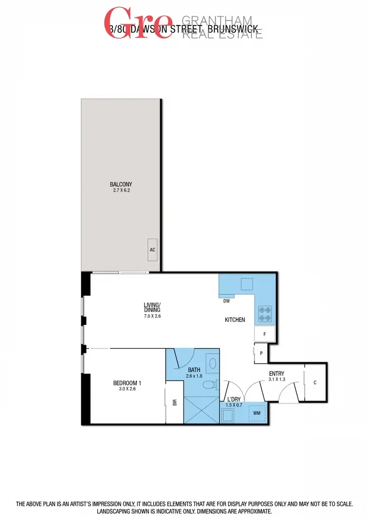 Floorplan of Homely apartment listing, 3/80 Dawson St, Brunswick VIC 3056