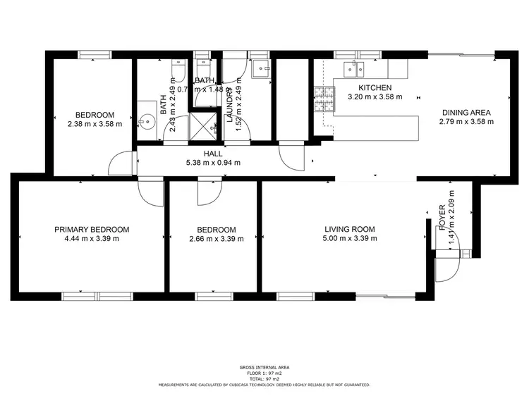Floorplan of Homely house listing, 106 Clancy Street, Boulder WA 6432