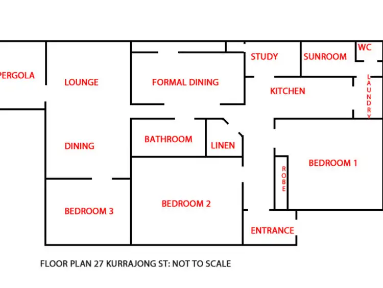 Floorplan of Homely house listing, 27 Kurrajong Street, Mount Gambier SA 5290