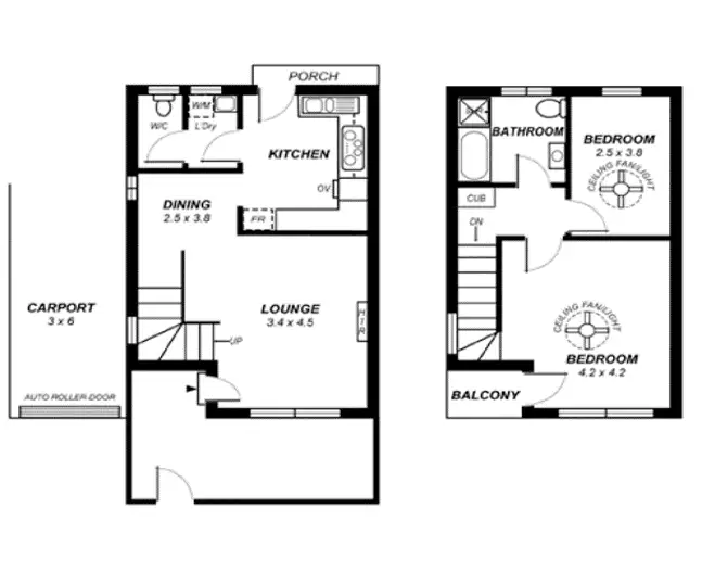 Floorplan of Homely townhouse listing, unit 5/124 Clairville Road, Newton SA 5074