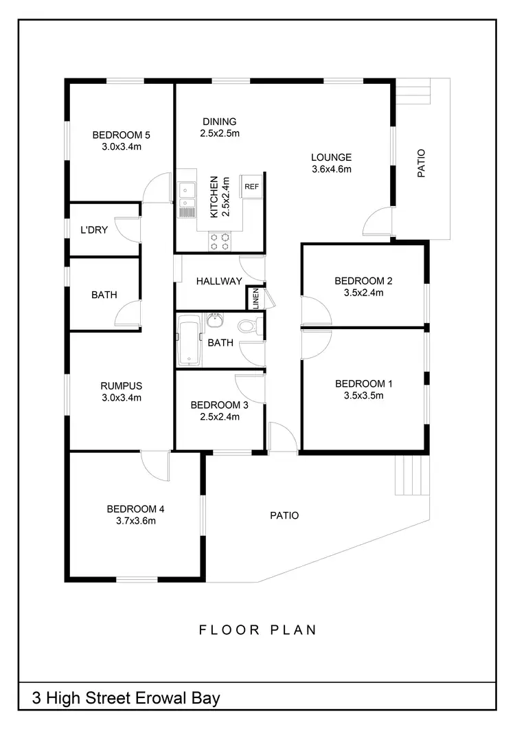Floorplan of Homely house listing, 3 High Street, Erowal Bay NSW 2540