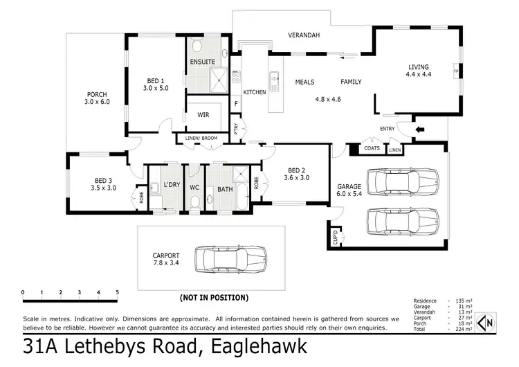 Floorplan of Homely house listing, 31A Lethebys Road, Sailors Gully VIC 3556