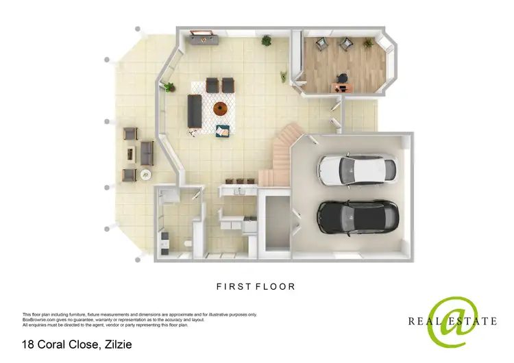 Floorplan of Homely house listing, 18 Coral Close, Zilzie QLD 4710