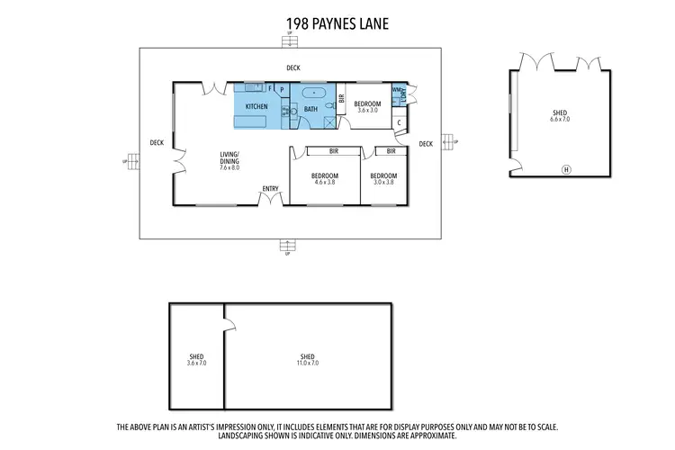 Floorplan of Homely rural property listing, 198 Paynes Lane, Lancaster VIC 3620